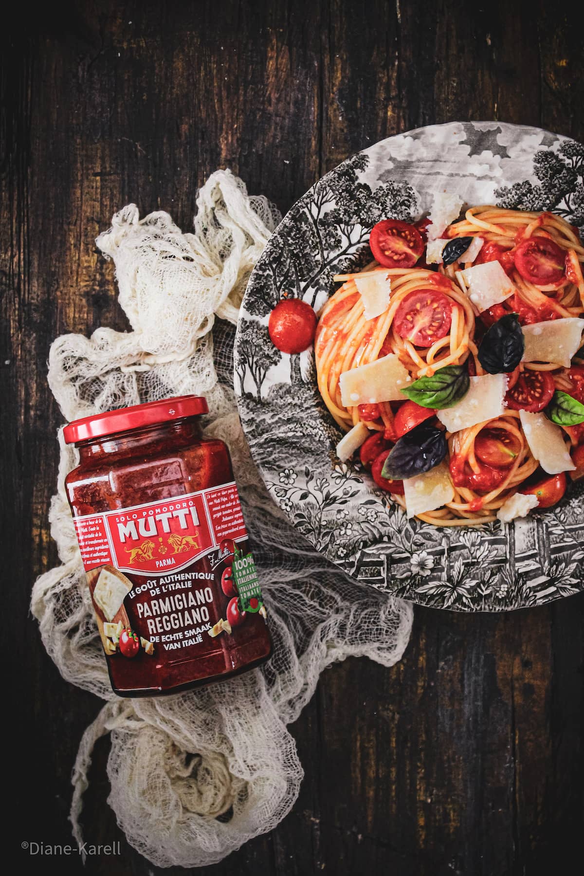 Spaghetti aux tomates cerises