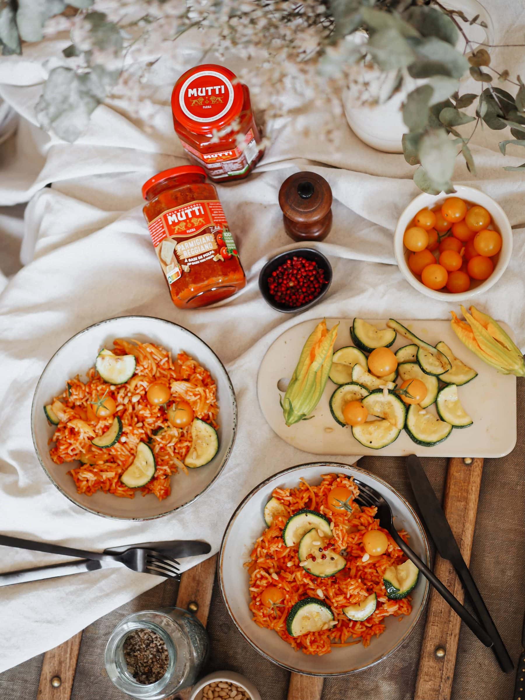 Riz aux légumes d’été