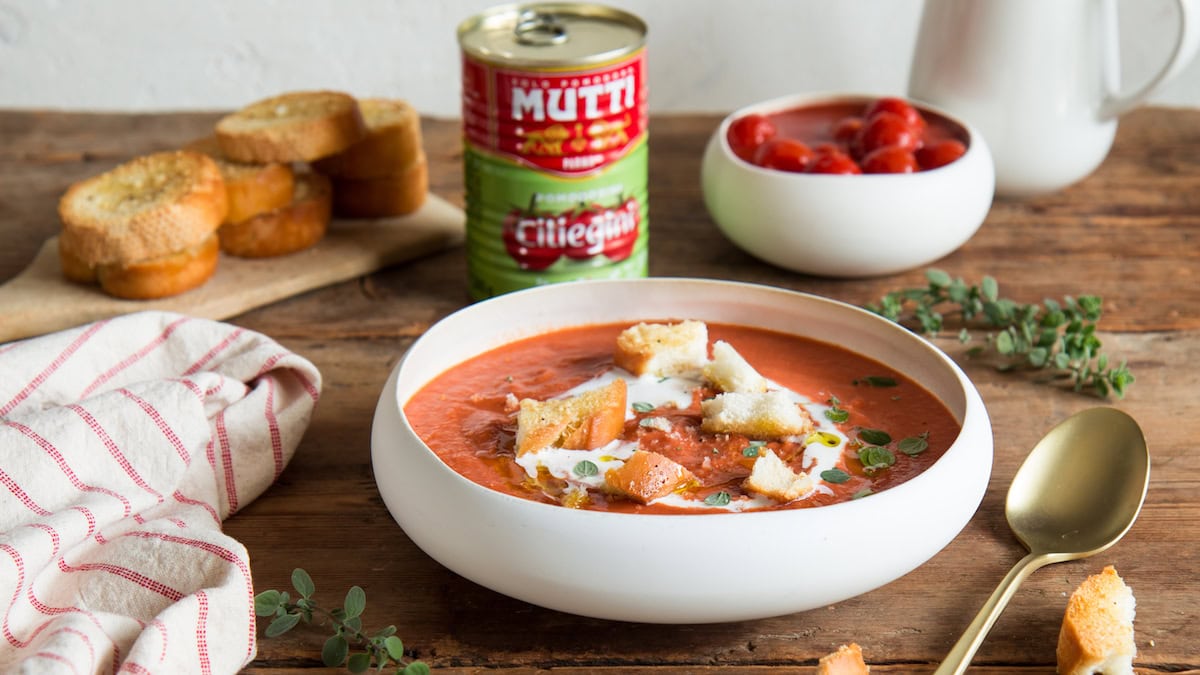 Soupe de tomates rôties
