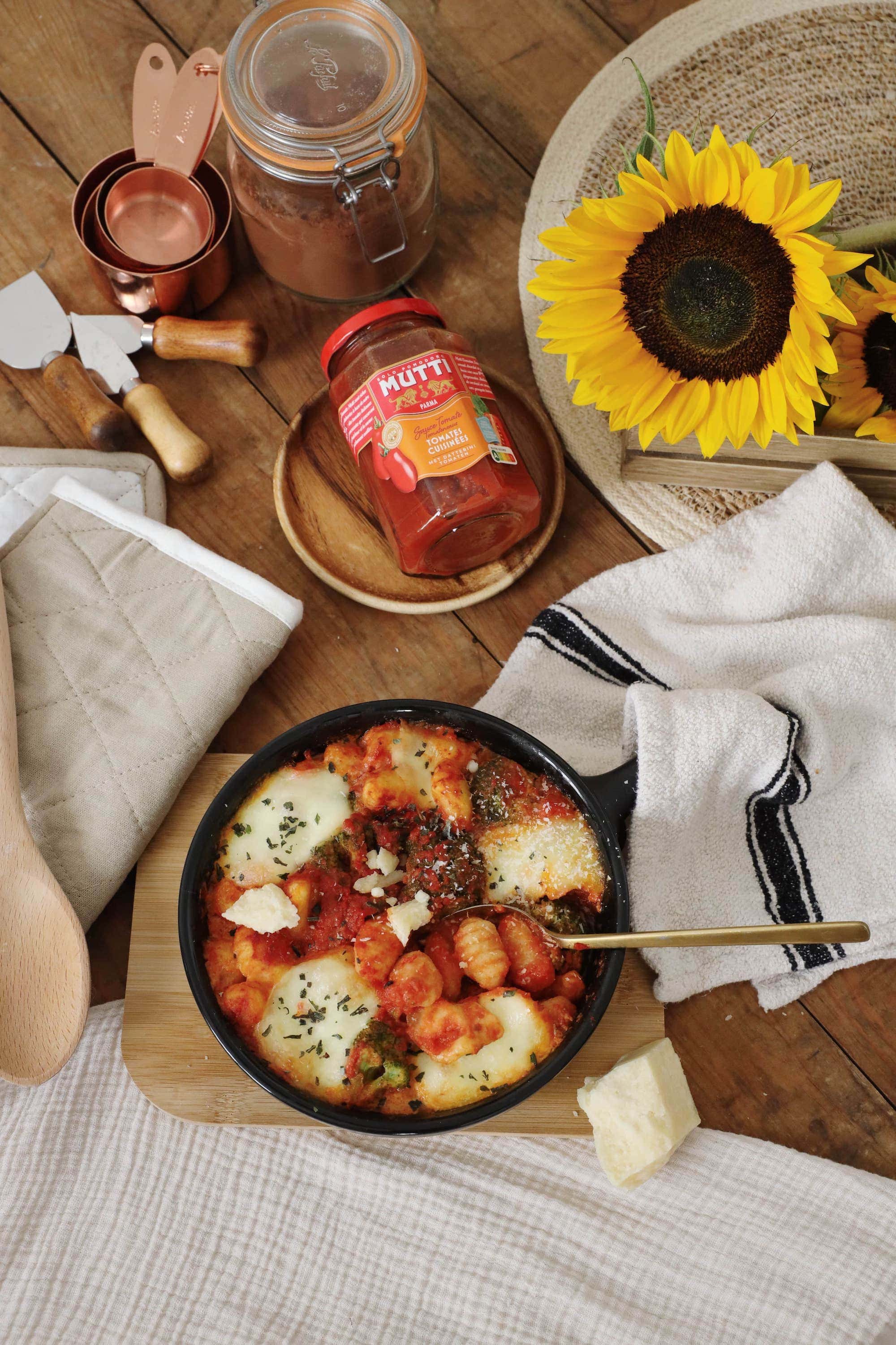 Gnocchis gratinés à la sauce tomate