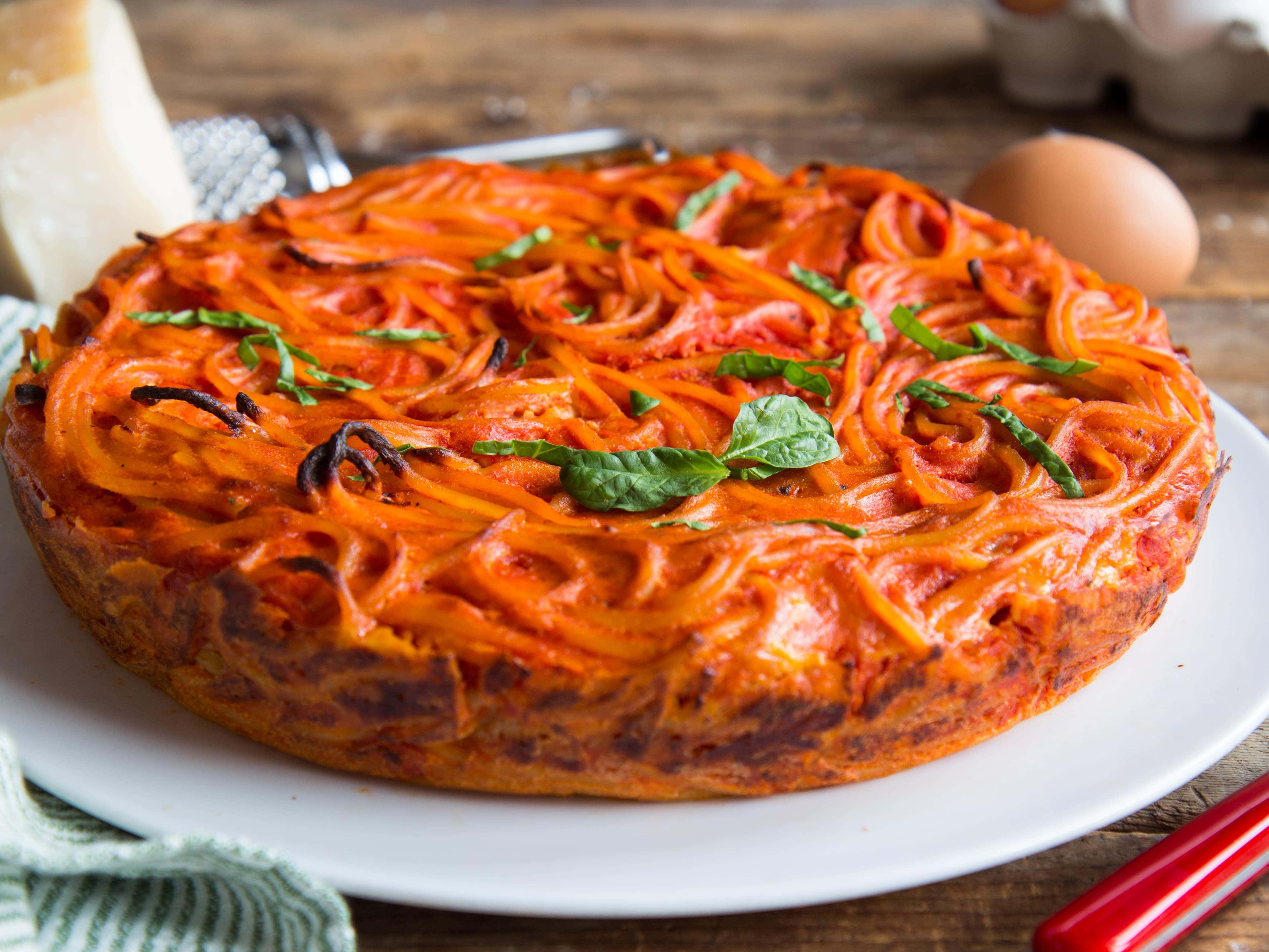 Omelette aux pâtes