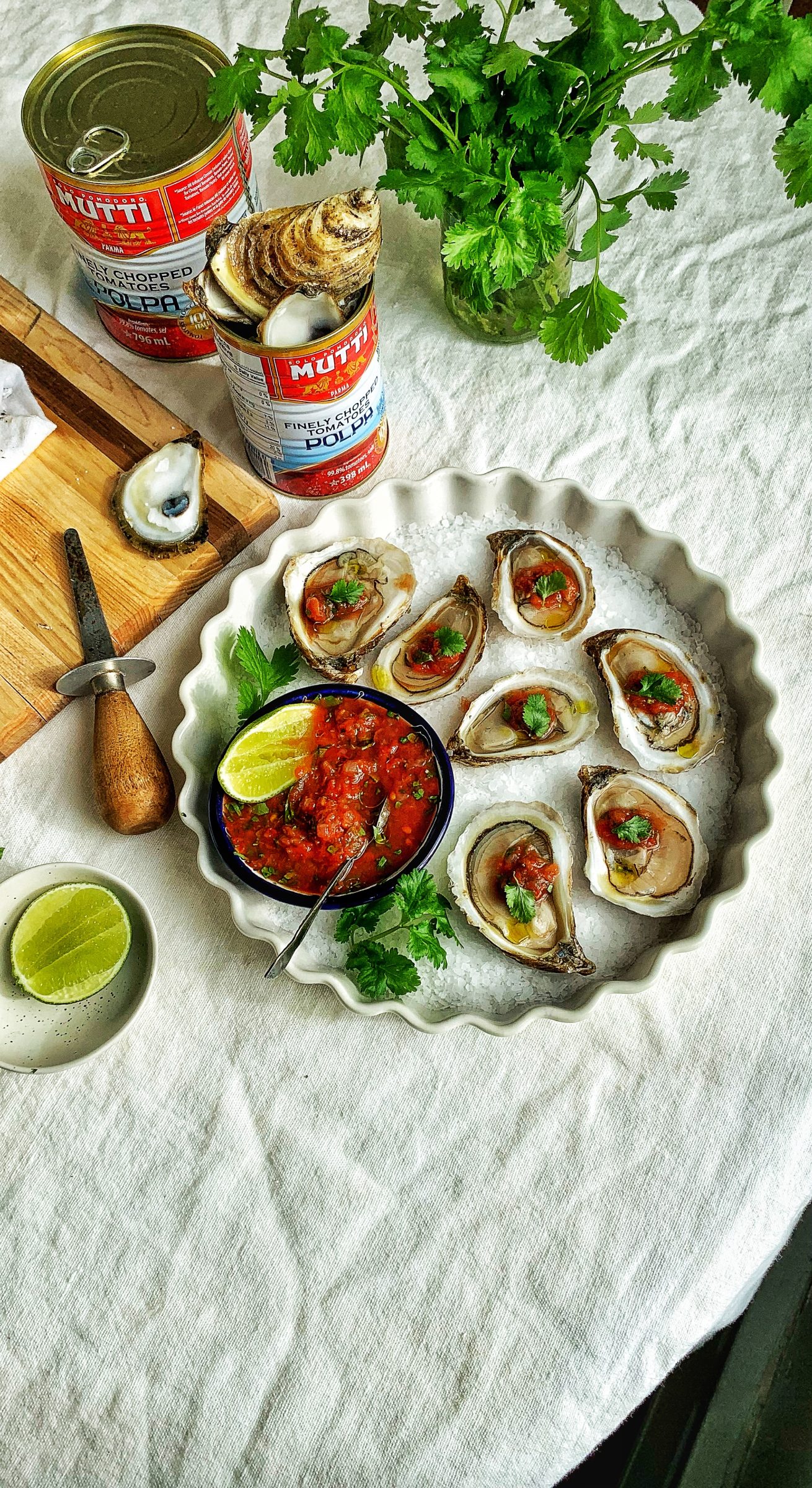 Aimee – Oysters on the Half Shell with Any Season Salsa