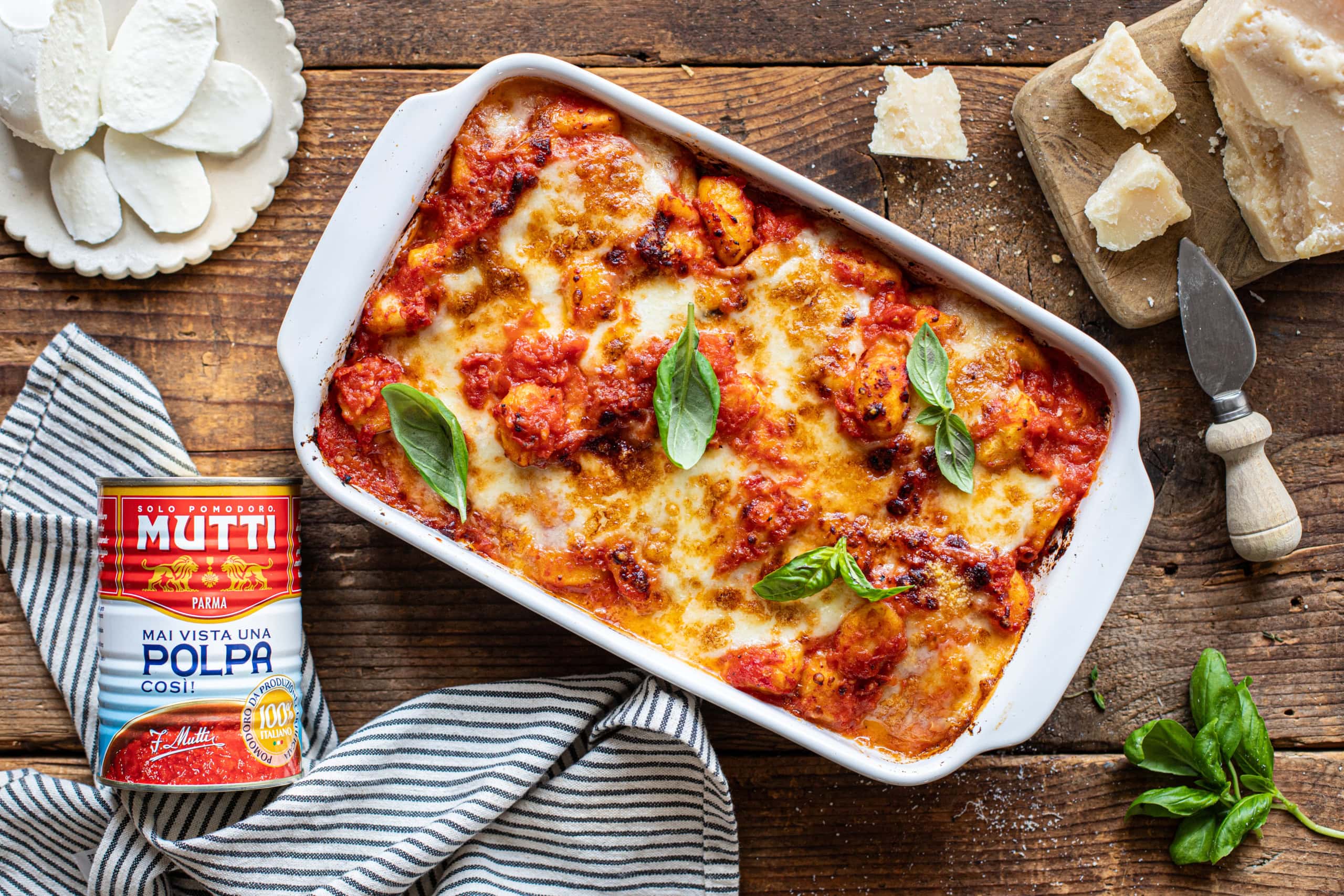 Gnocchi alla sorrentina with polpa (finely chopped tomatoes)