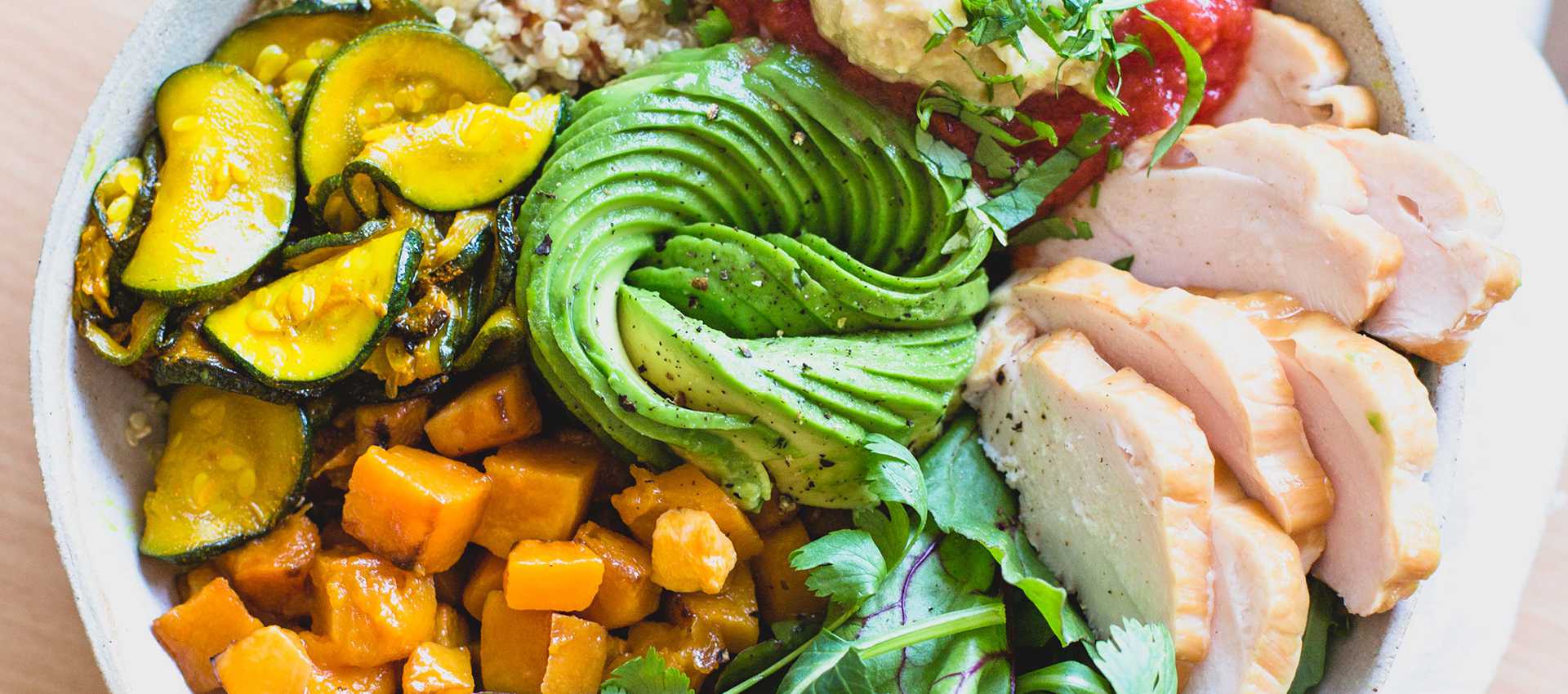 Nourishing bowl made with chopped tomatoes
