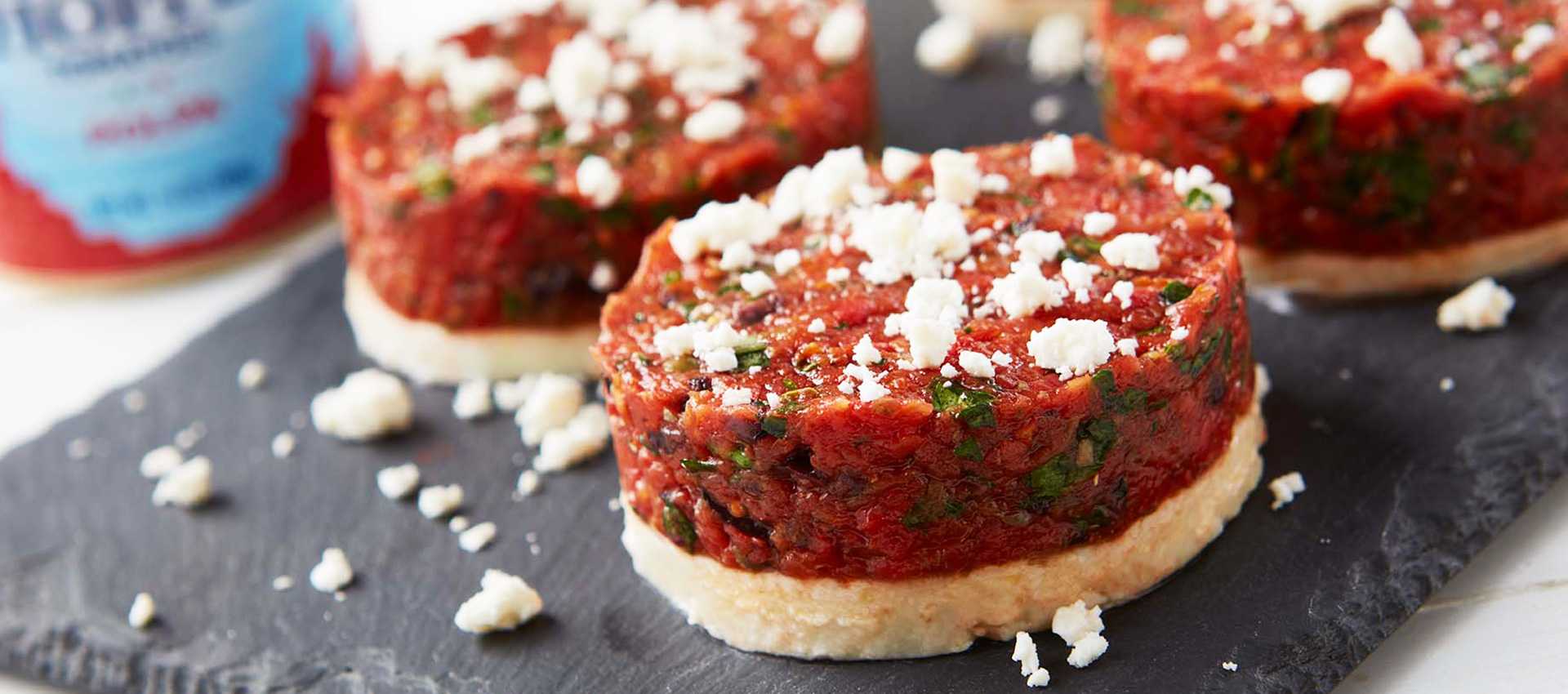 Tomato tartare made with chopped tomatoes