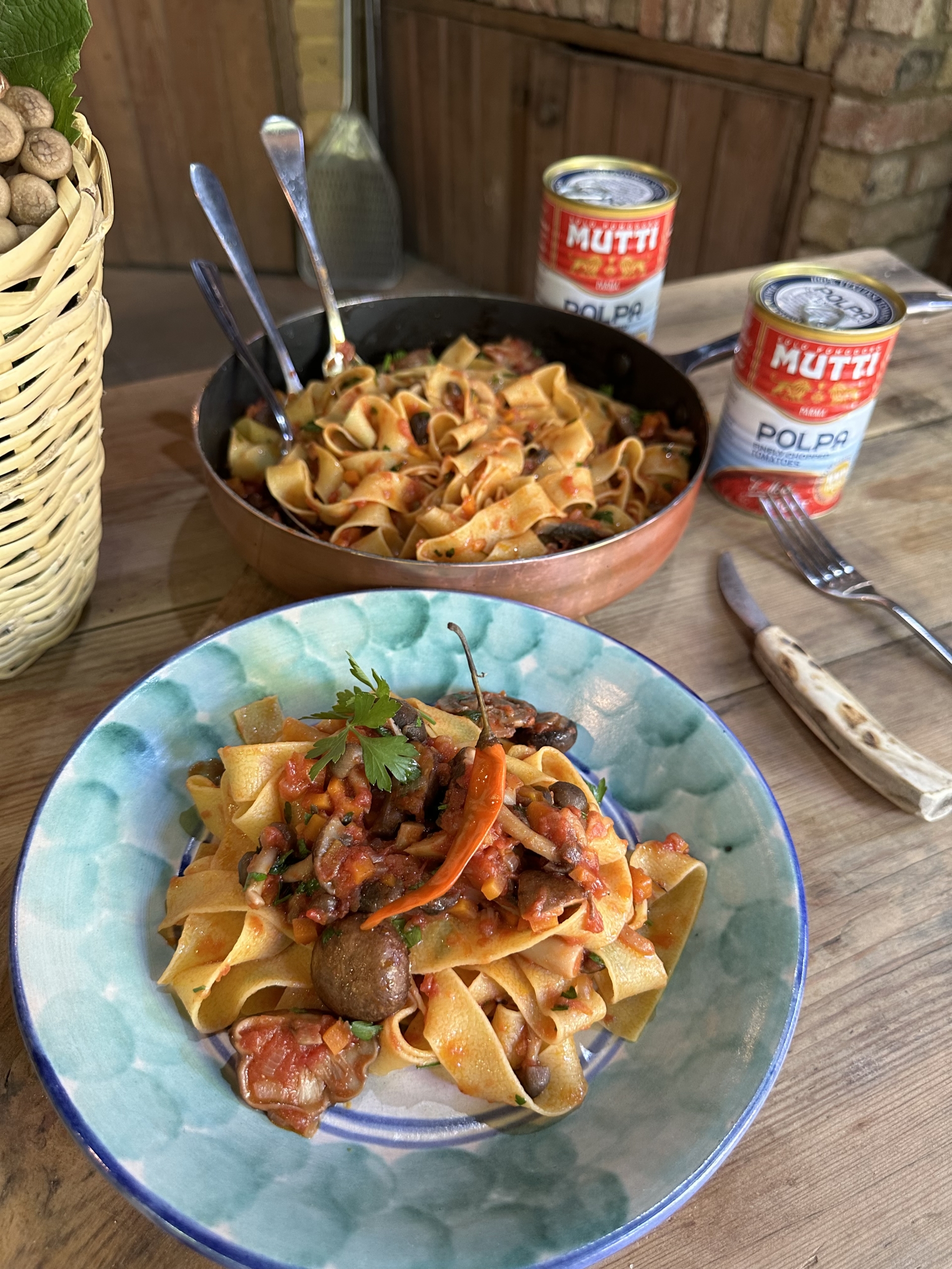 Pappardelle with mixed mushroom ragu by gennaro contaldo