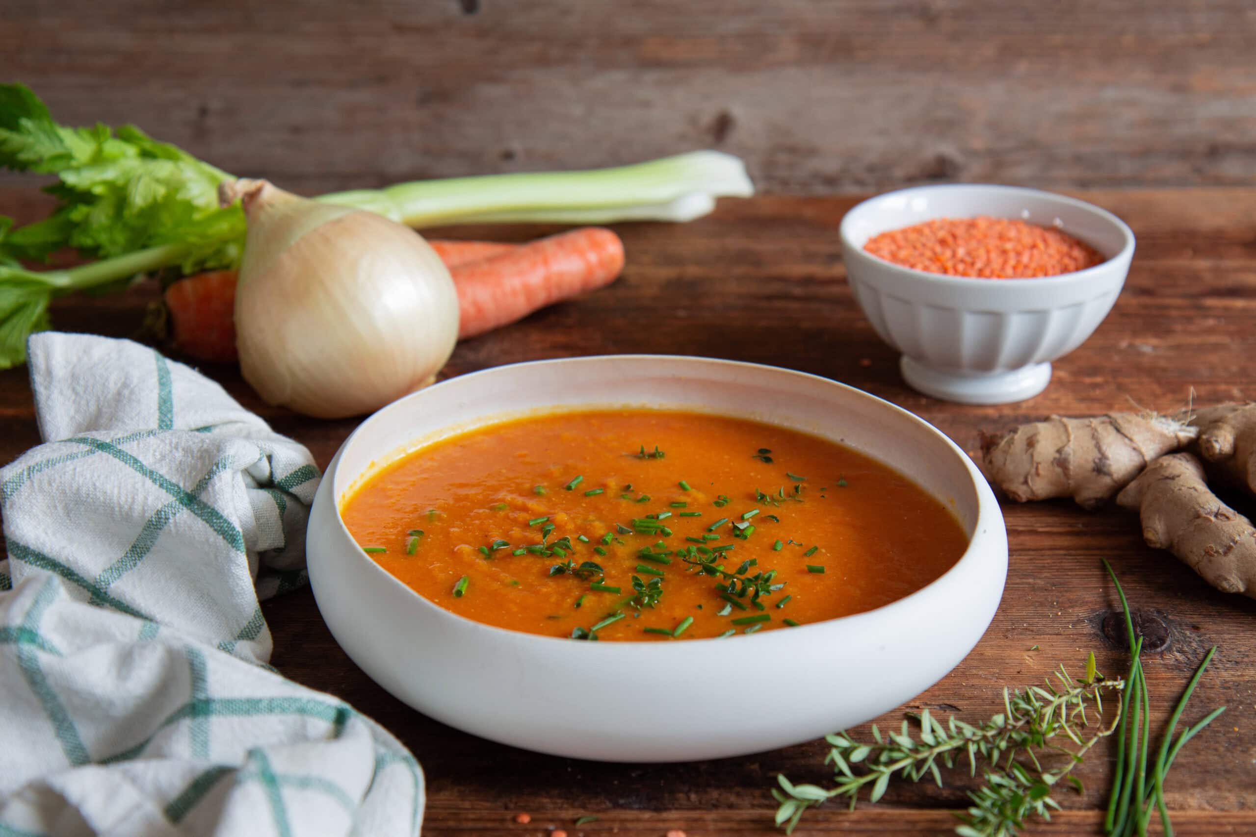 Detox Red Lentil Soup with Mutti’s Tomato Polpa 