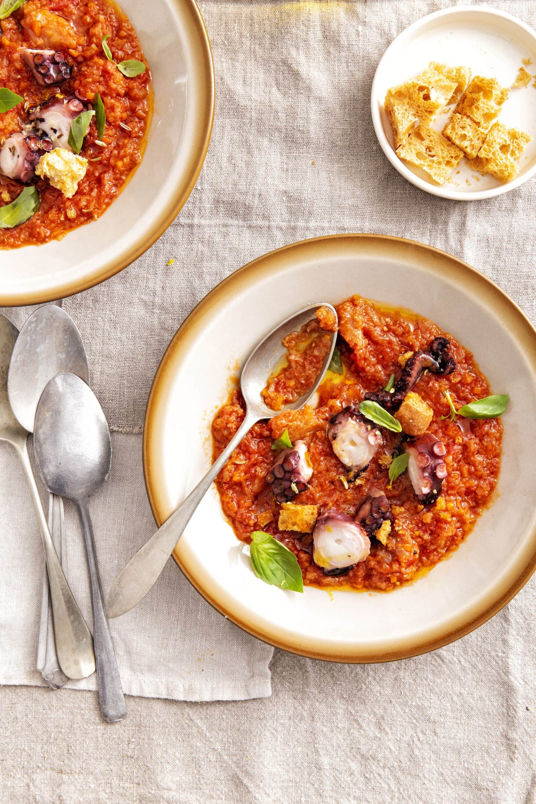 Pappa al pomodoro – broodsoep met octopus