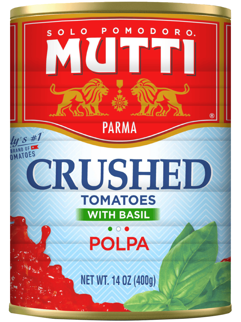 Crushed tomatoes with basil
