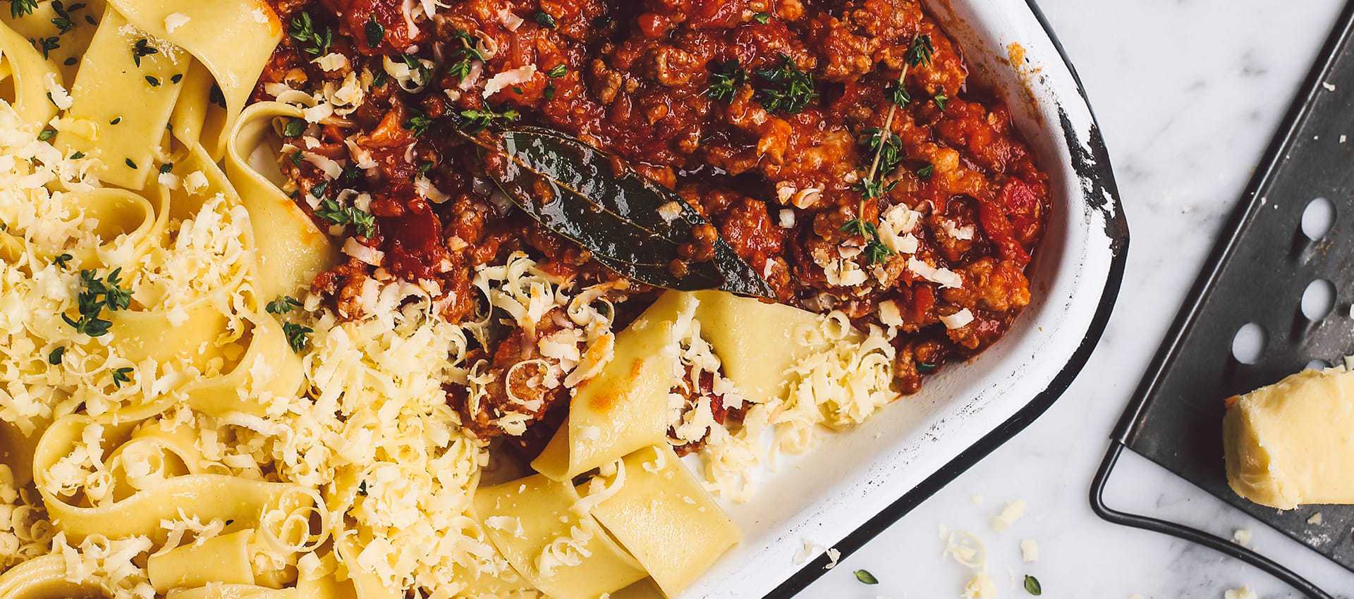 Pork Ragu with Pappardelle with Crushed Tomatoes