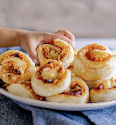 Mediterranean Pizza Rolls with Sauce For Pizza