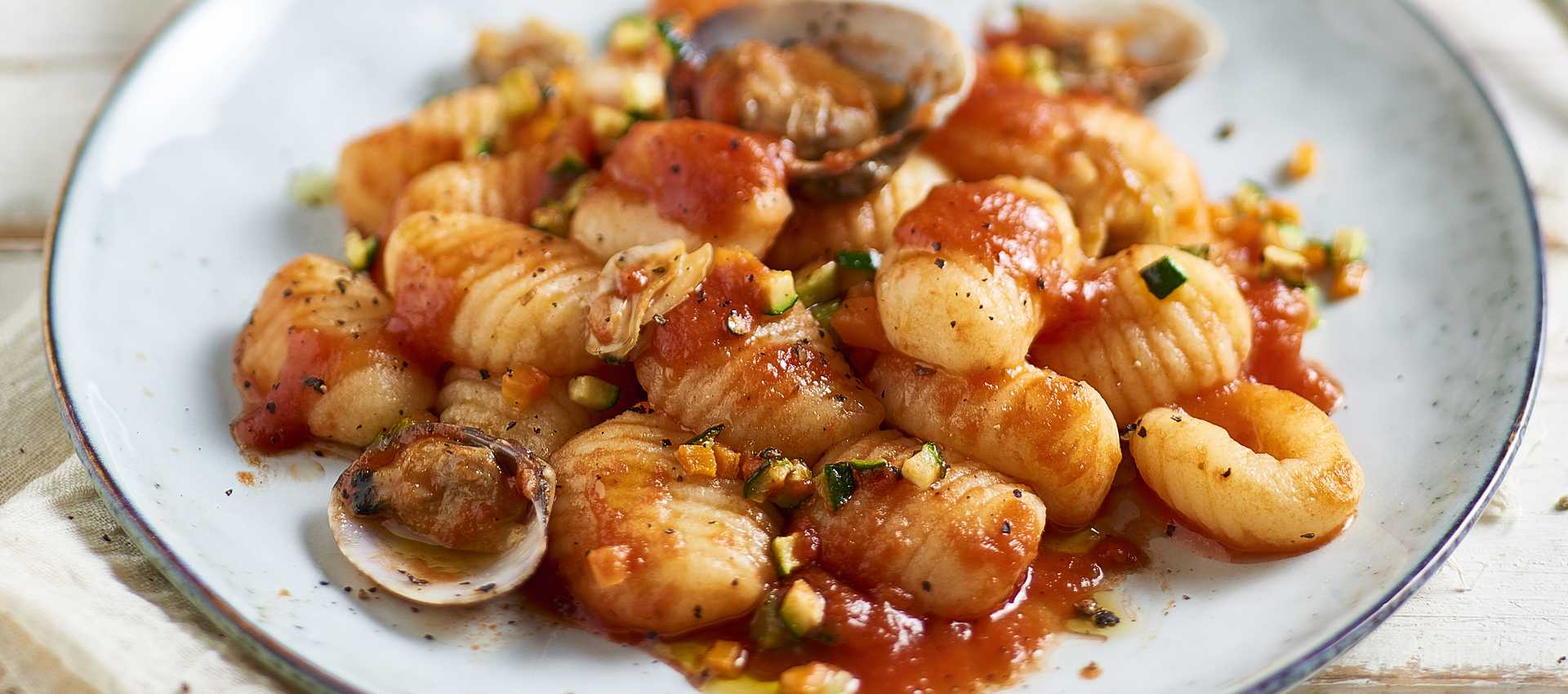 Ricetta degli Gnocchi di patate con le vongole