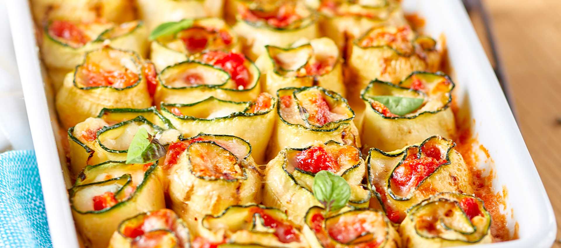 Rotolini di zucchine dal cuore cremoso