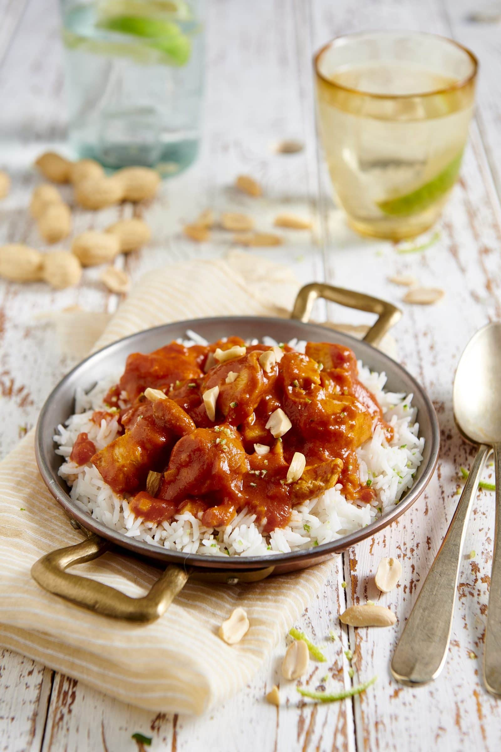 Bocconcini di pollo in salsa rossa al cocco