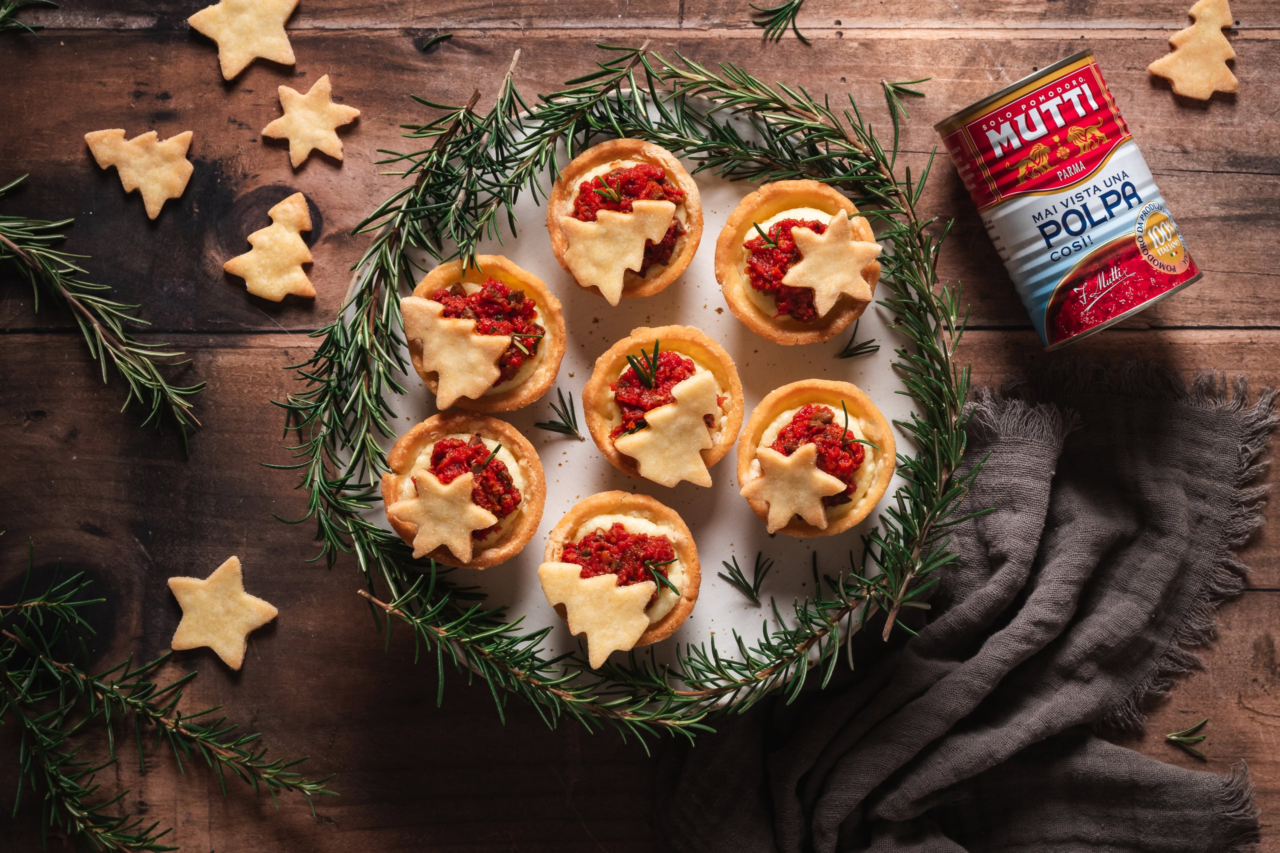 Crostatine salate di Natale