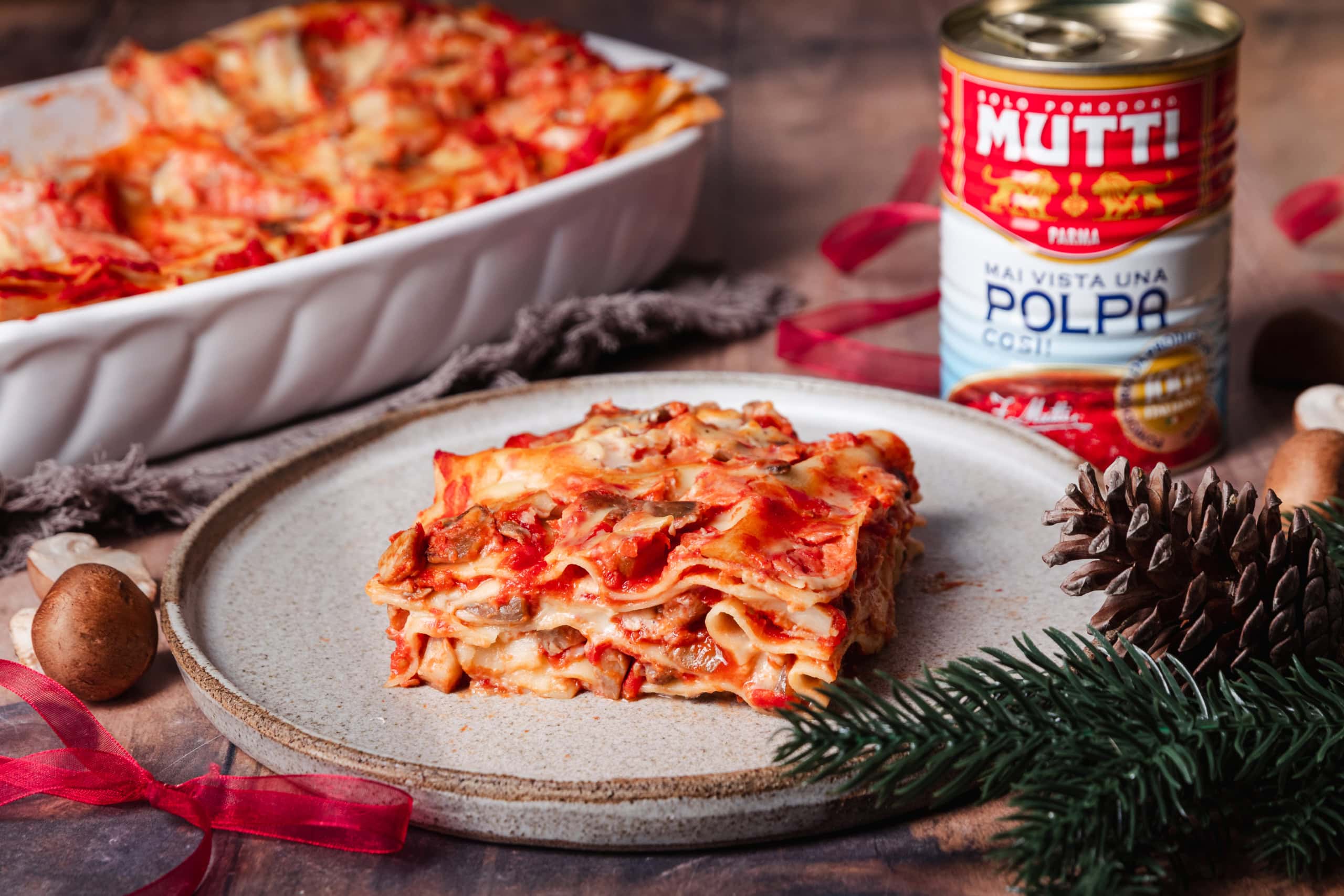Lasagne vegane ai funghi