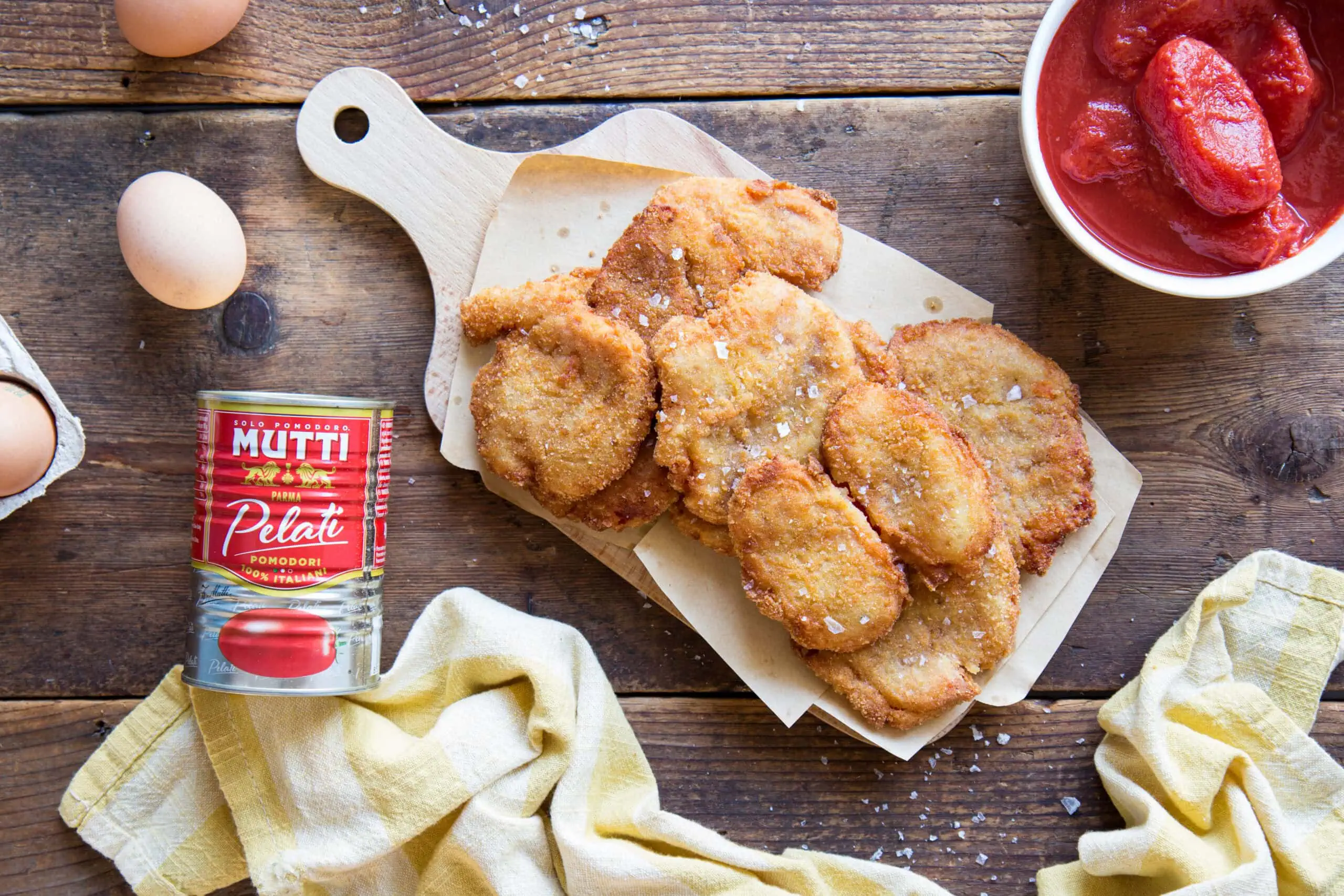 Cotolette di pomodori pelati