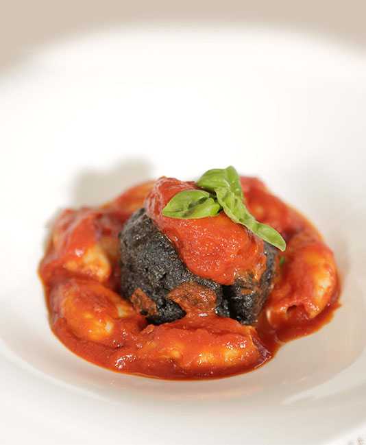 Nero di seppia polentan kera