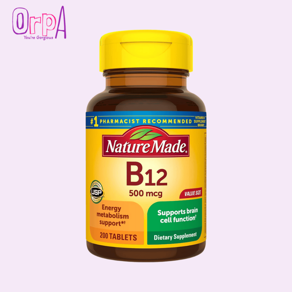 Nature Made Vitamin B12 500 Mcg - 200 Tablets - Orpa