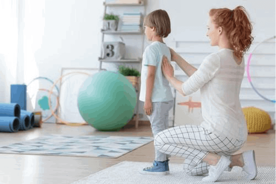 Posture treatment with physiotherapy