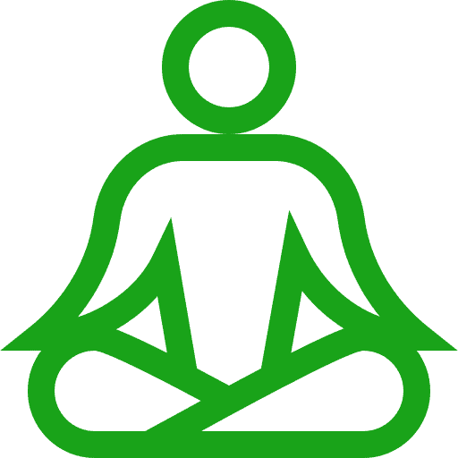Yoga pose icon representing anger management techniques