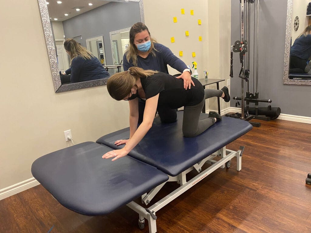 Physiotherapy rehab room at Pillars of Wellness in Burlington, Ontario