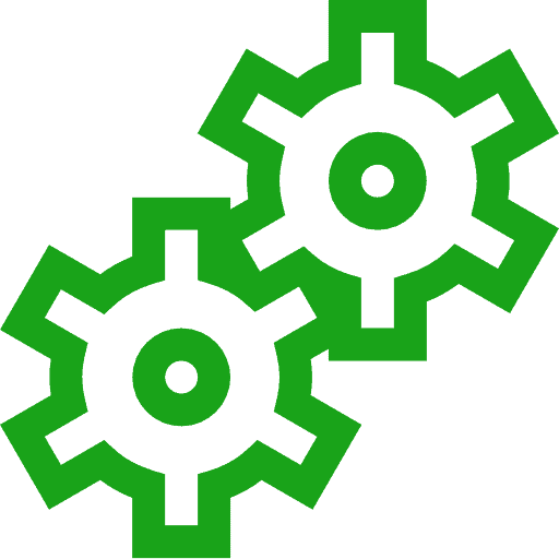 Gear icon for concussion.
