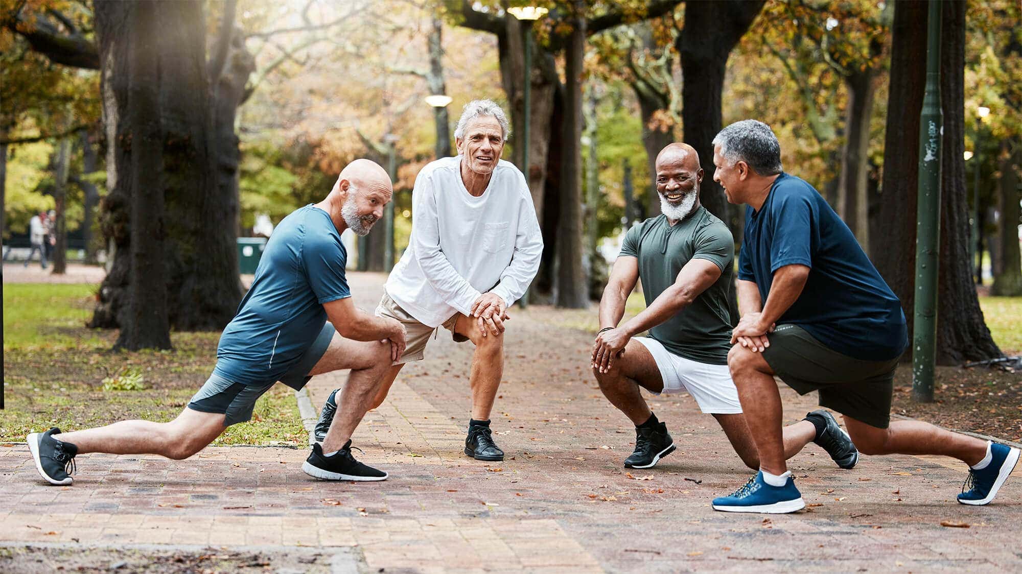 Men exercising mens health