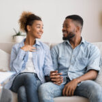Happy couple after couples therapy