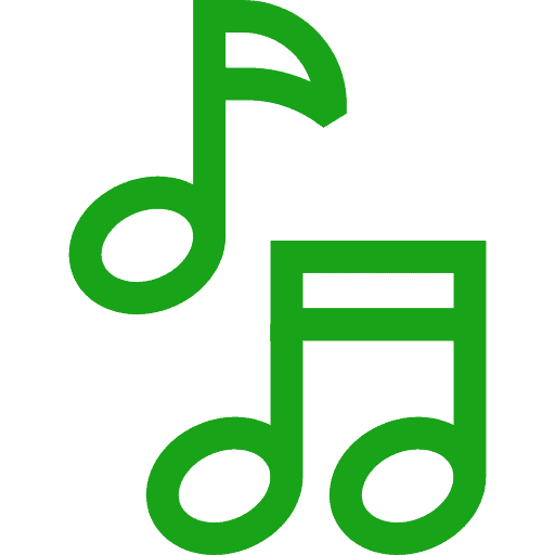 Music notes illustration for language delay therapy in Burlington