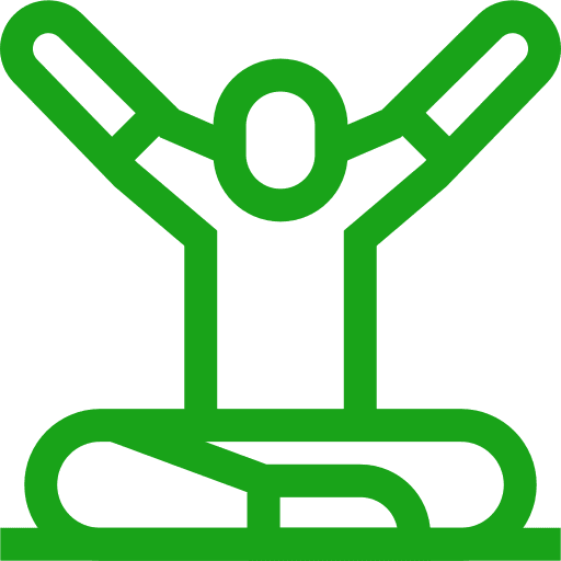 Yoga pose demonstration.
