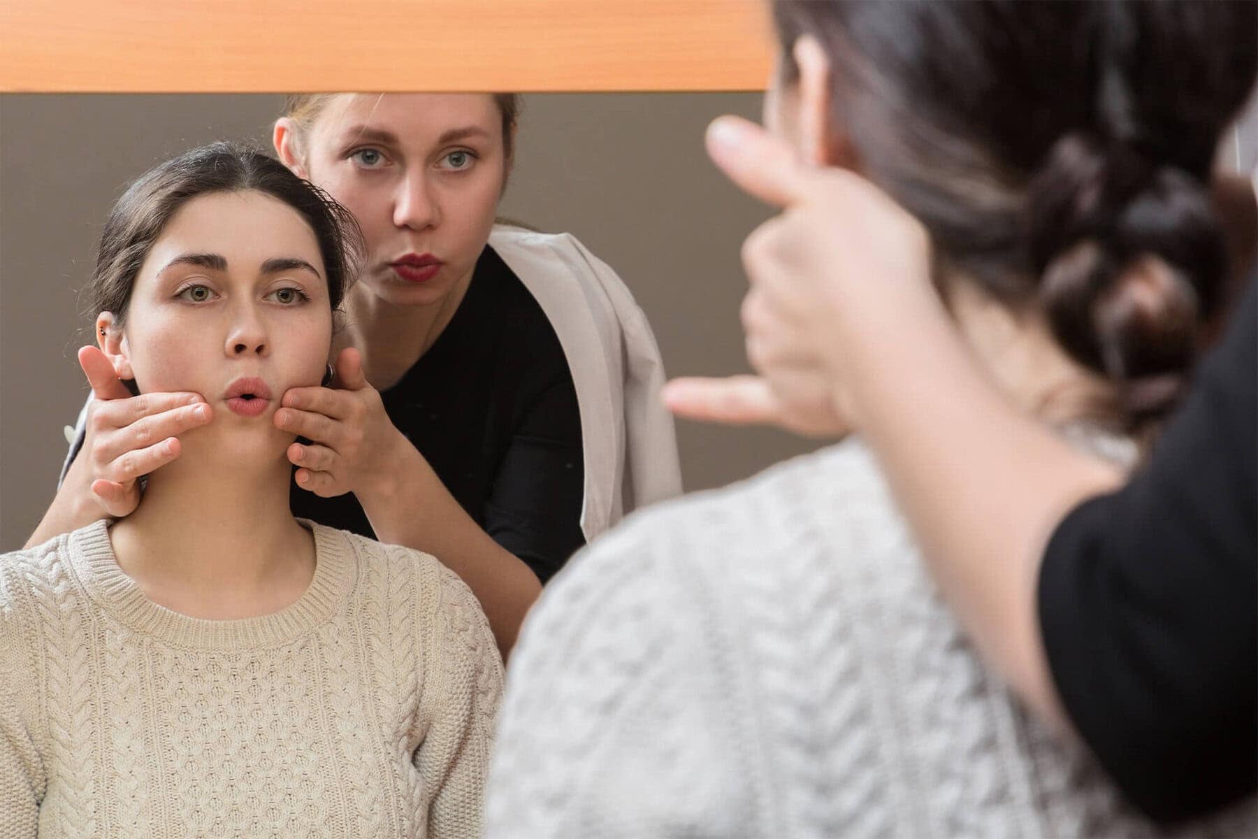 Woman getting speech therapy