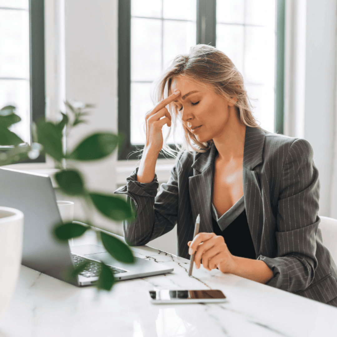 Office worker receiving stress-relief Swedish massage therapy