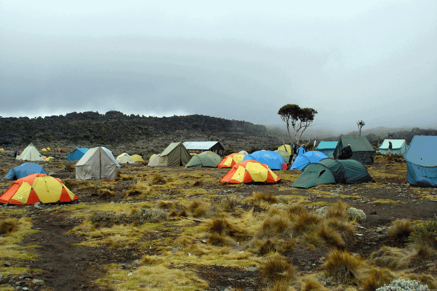camp on kilimanjaro route