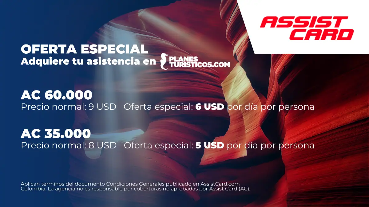 Oferta especial Assist Card: asistencia médica de viaje internacional desde 5 USD por día por persona con PlanesTurísticos.com