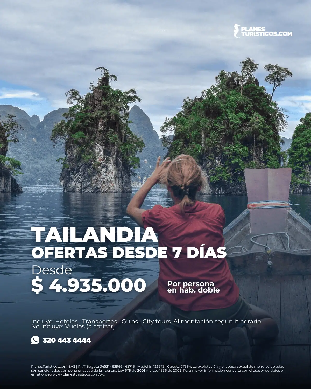 Viaje a Tailandia desde 7 días: Bangkok y Phuket desde $4.935.000 COP
