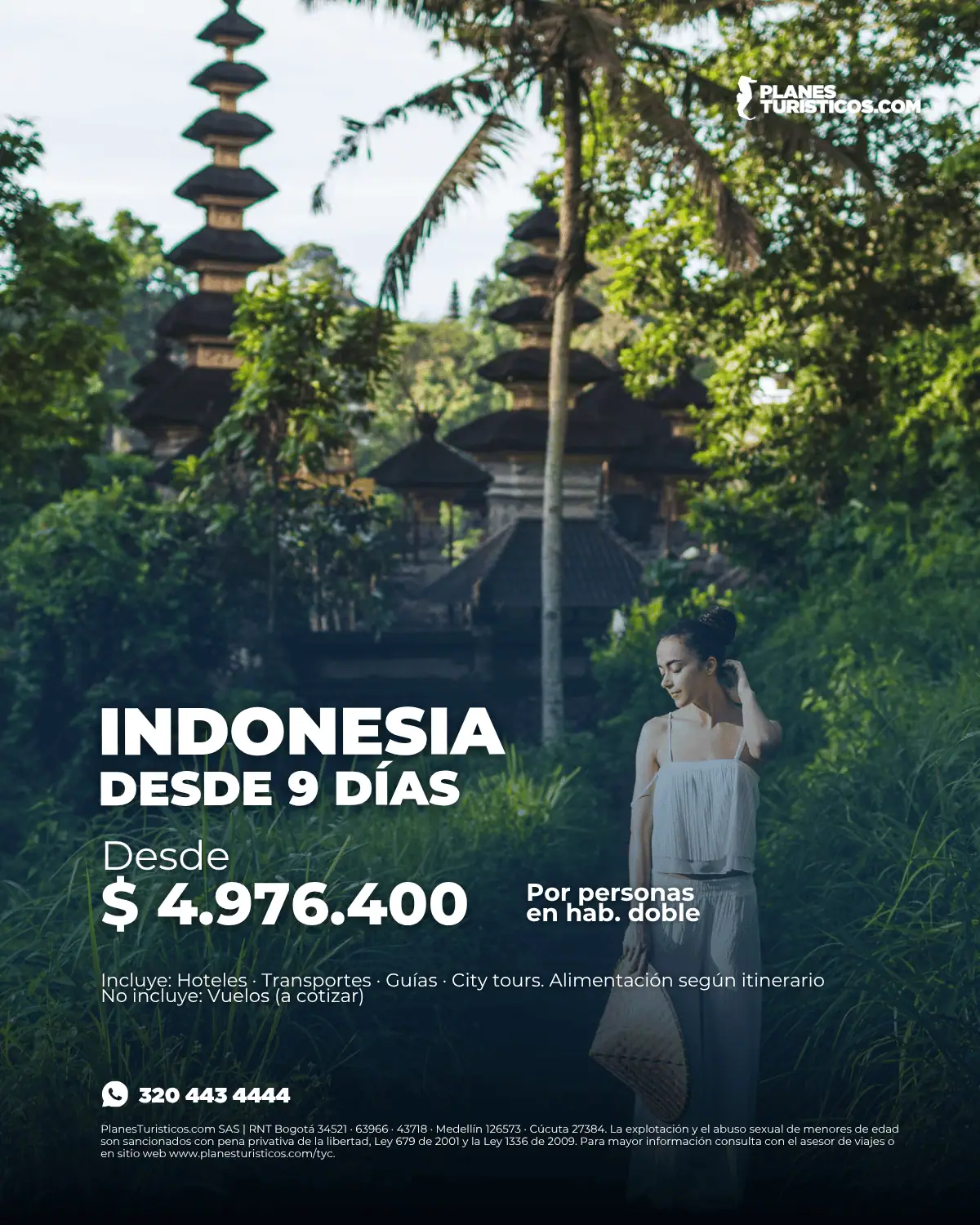 Viaje a Indonesia desde 9 días: Bali y Yakarta desde $4.976.400 COP