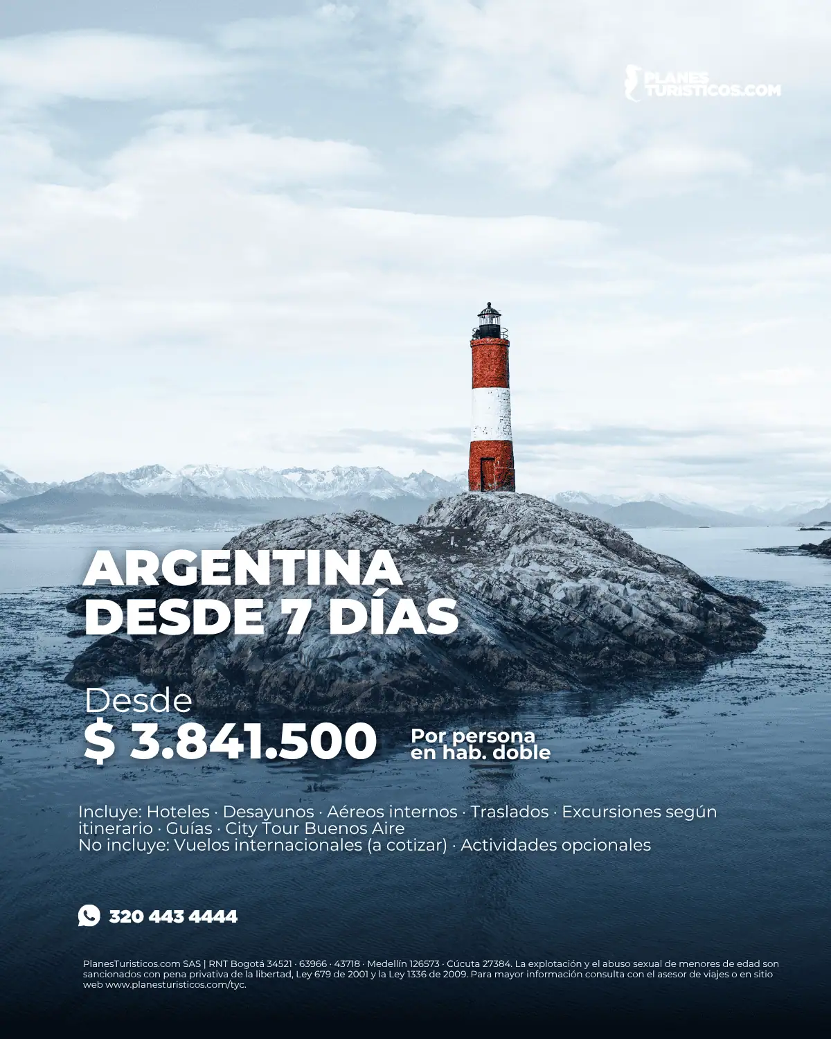 Viaje a Argentina desde 7 días: Buenos Aires e Iguazú desde $3.841.500 COP