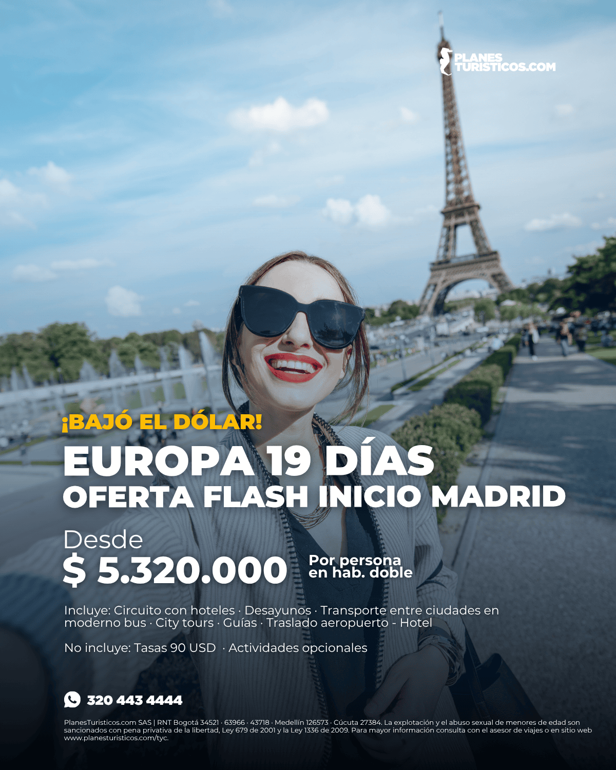 Circuito Europa Oferta Flash 19 días inicio en Madrid desde $5.320.000 COP por persona