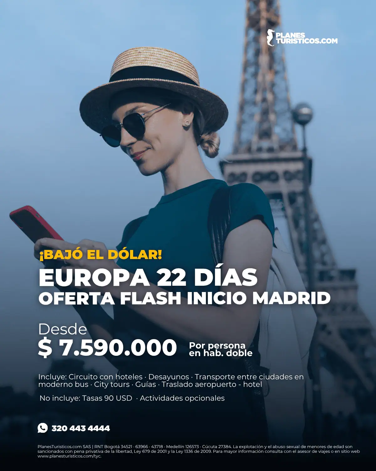 Circuito Europa Oferta Flash 22 días inicio en Madrid desde $7.590.000 COP por persona
