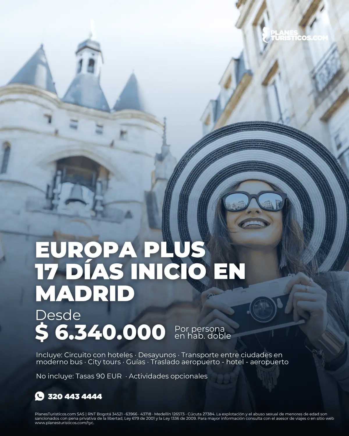 Circuito Europa Plus 17 días inicio en Madrid desde $6.340.000 COP por persona