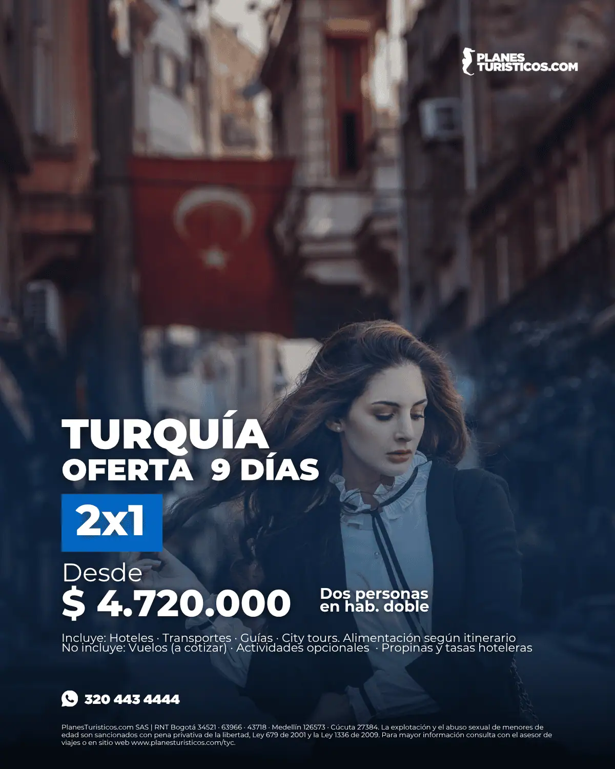 Oferta 2x1 Turquía 9 días: Estambul, Capadocia, Esmirna y Pamukkale desde $4.720.000 COP por dos personas