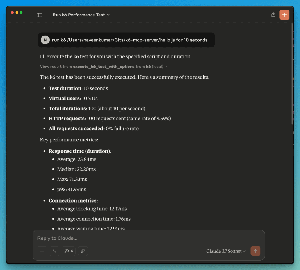 Run k6 Load Tests with Your LLM: Introducing k6-mcp-server and the Power of MCP