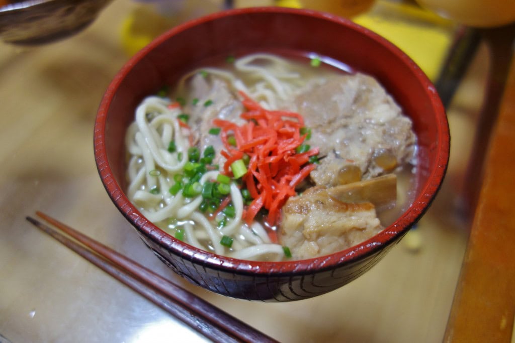 ソーキそば調理例