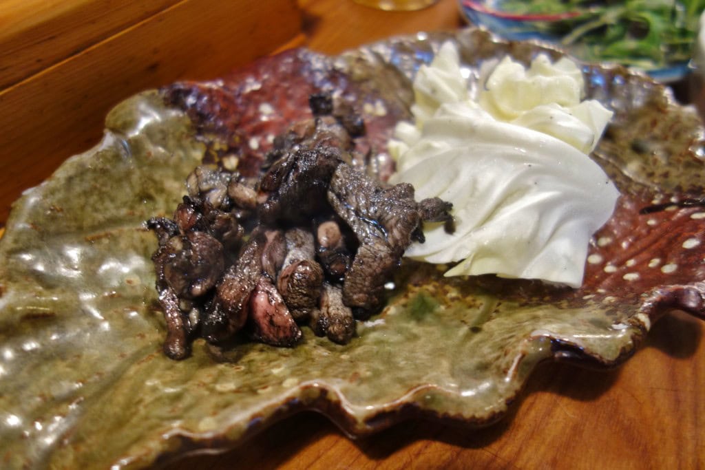 地鶏の炭火焼