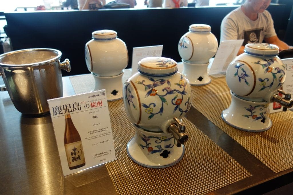 ANAラウンジ焼酎コーナー