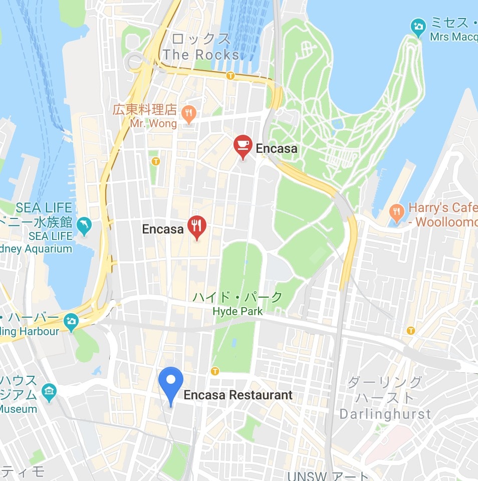 シドニーencasaの地図