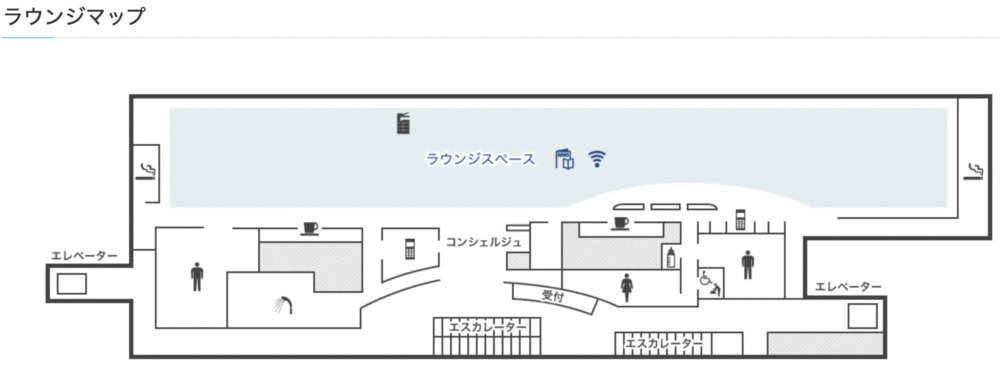 羽田空港ANAスイートラウンジ訪問記・フロアマップ