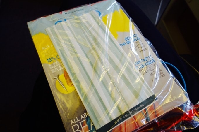 キャセイパシフィック航空ビジネスクラス　アメニティ