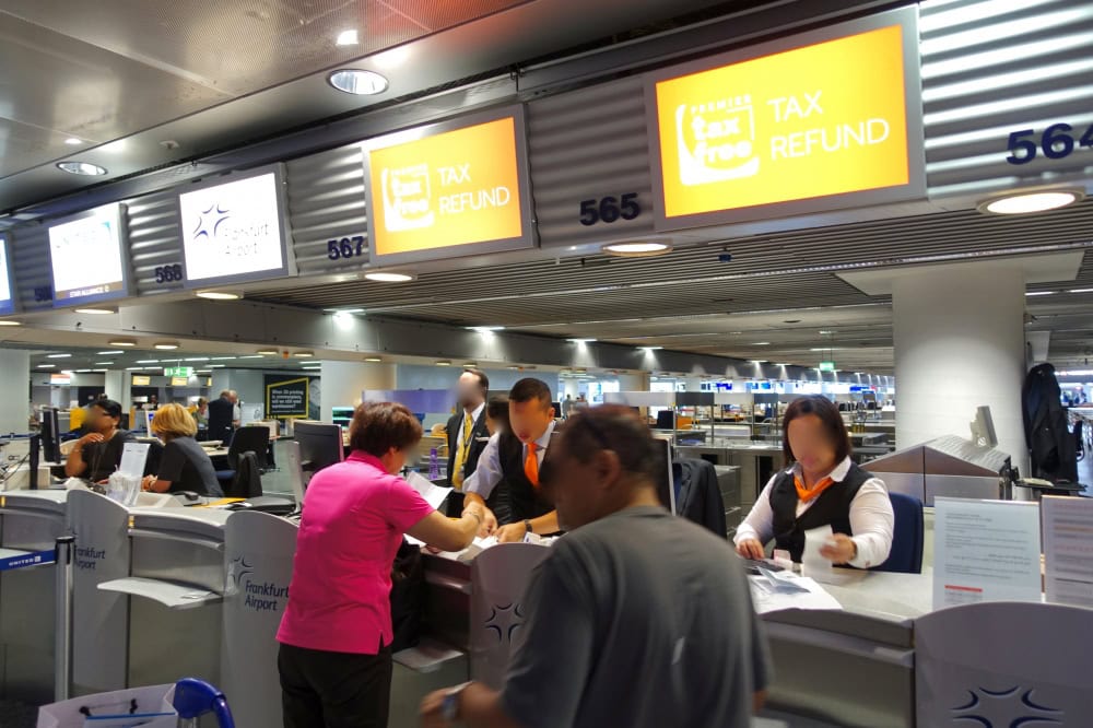 フランクフルト空港タックスリファンドカウンター